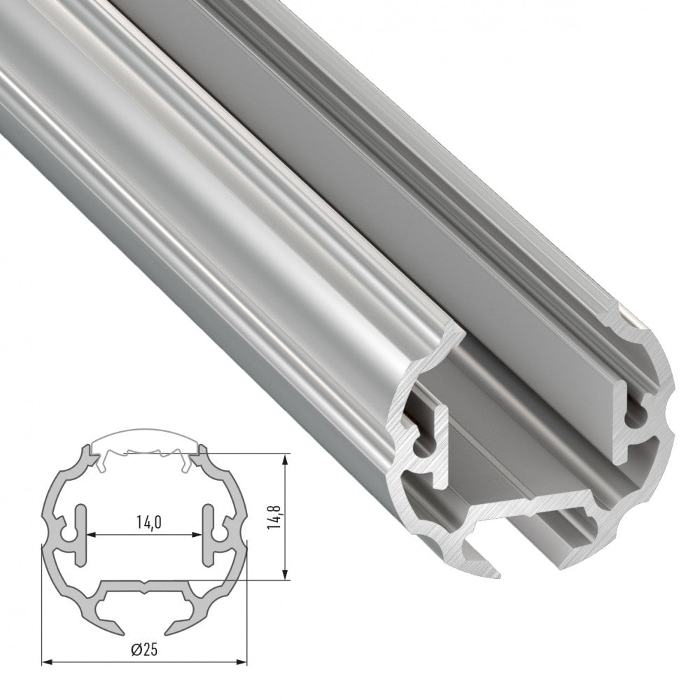 Perfíl Aluminio Tipo COSMO 2,02M - Bruto — Vetonek