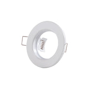 Aro Foco Downlight Circular "Sara" Acero 81mm - Blanco — Vetonek