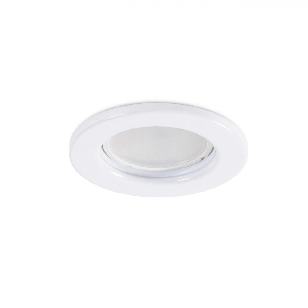 Aro Foco Downlight Circular "Sara" Acero 81mm - Blanco — Vetonek (2)