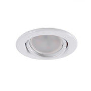 Aro Foco Downlight Circular Basculante "Vepa" Acero 90mm - Blanco — Vetonek (2)