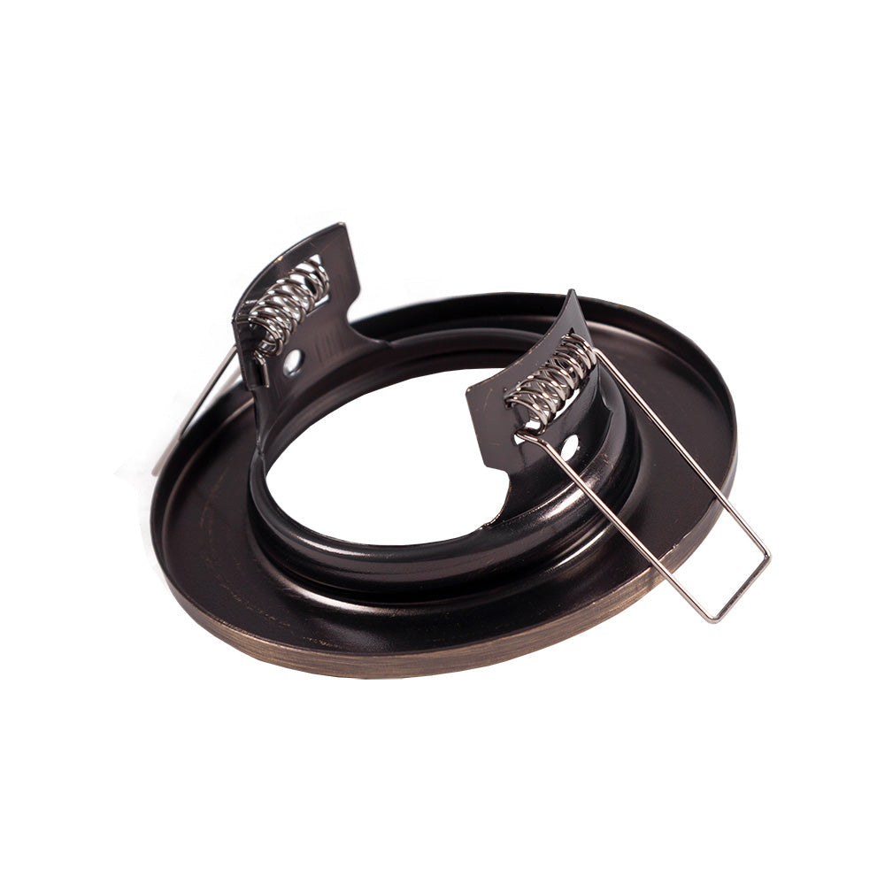 Aro Foco Downlight Circular "Sara" Acero 81mm - Latonado — Vetonek (3)