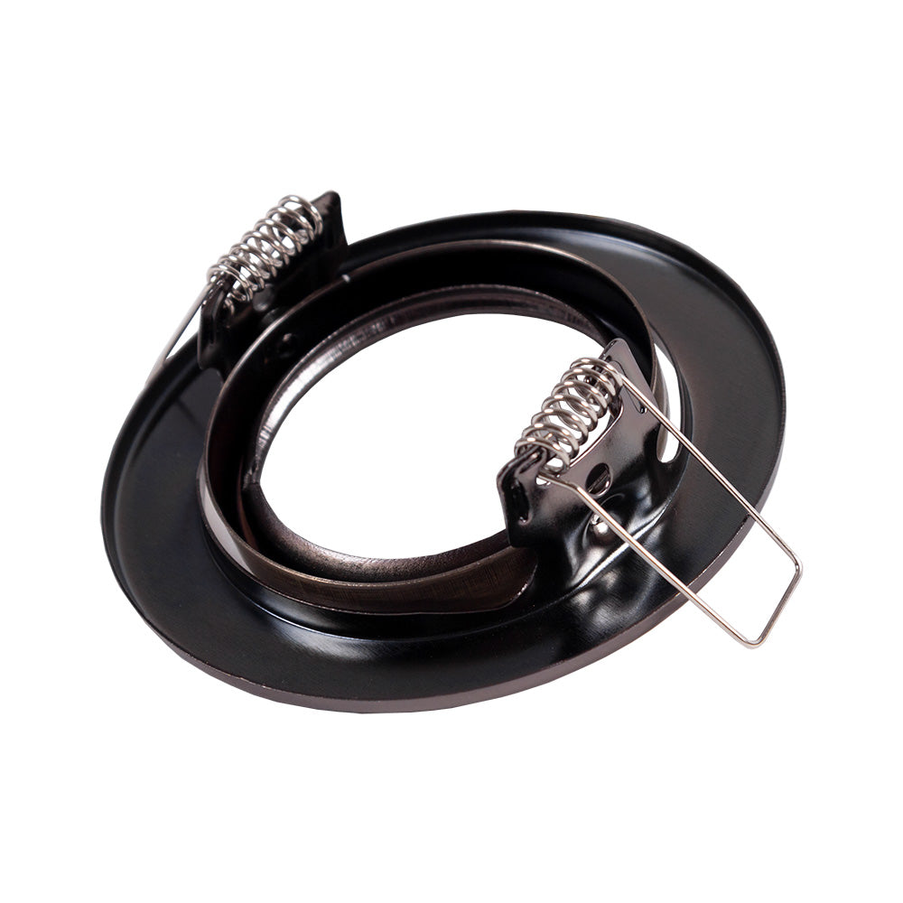 Aro Foco Downlight Circular Basculante "Vepa" Acero 90mm - Latonado — Vetonek (3)