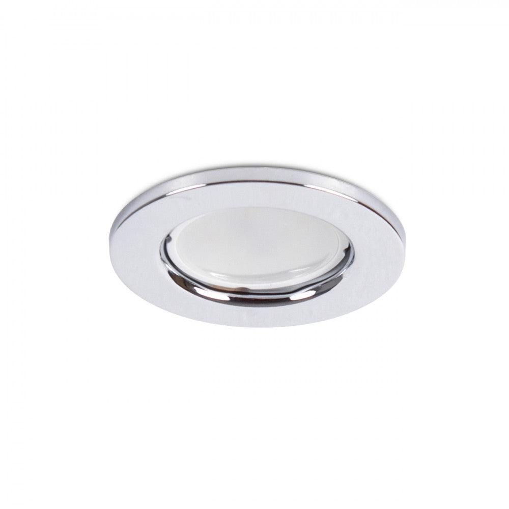 Aro Foco Downlight Circular "Sara" Acero 81mm - Cromado — Vetonek (2)
