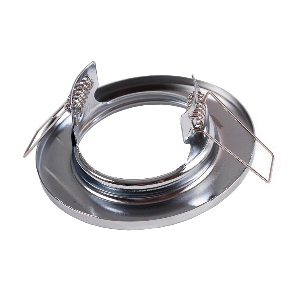 Aro Foco Downlight Circular "Sara" Acero 81mm - Cromado — Vetonek (3)