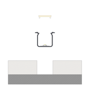 Perfíl Aluminio KIMERA-"SKAGEN" Anodizado Negro con Difusor Opal , Tapones y Clips Sujección 2,02M — Vetonek (5)