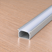 Perfíl Aluminio KIMERA-SKAST Anodizado Plata con Difusor Opal y Tapones 2,02M — Vetonek