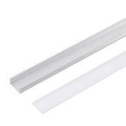 Perfíl Aluminio para Tira LED Doble - Difusor Opal x 2M — Vetonek (2)