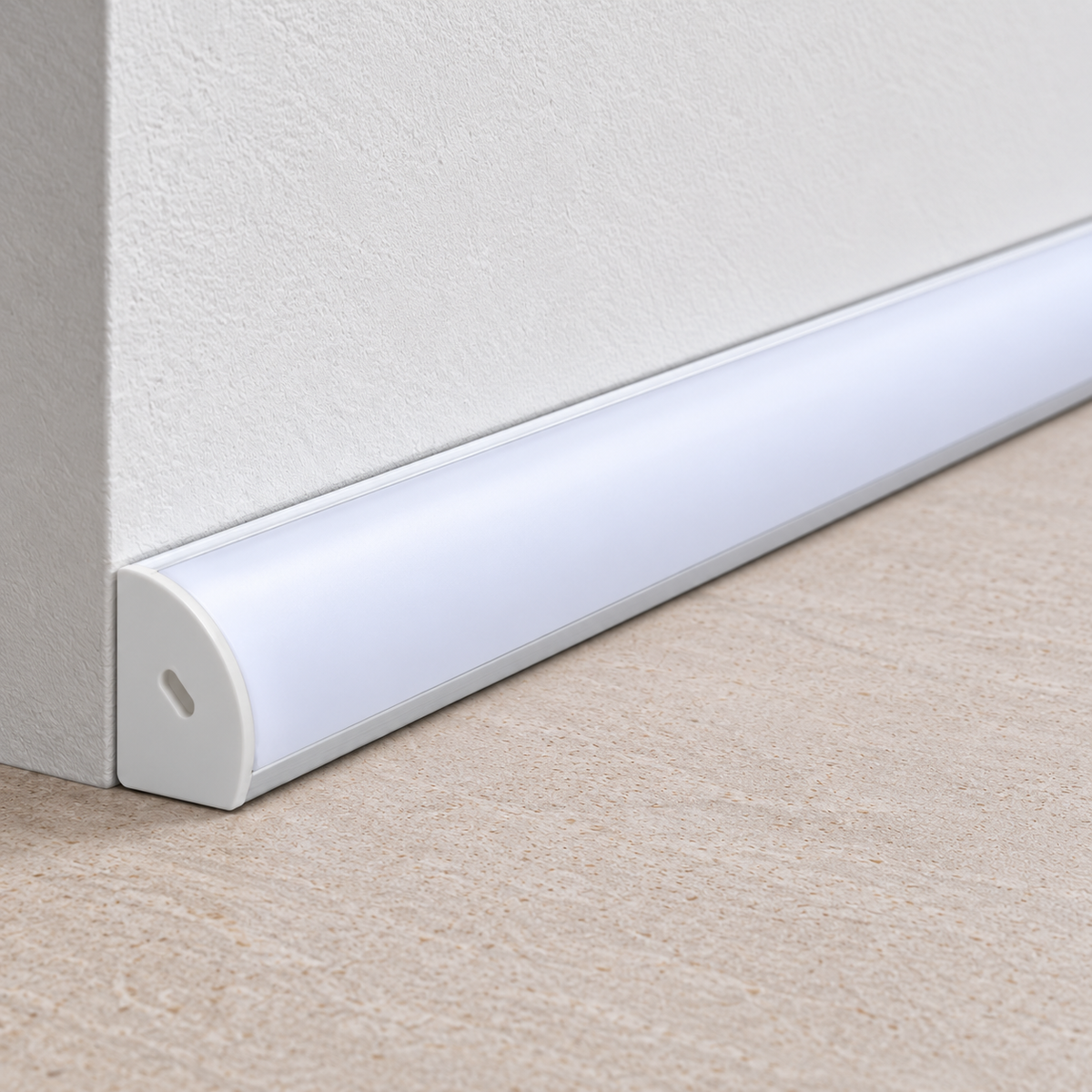 Perfíl Aluminio para Tira LED Difusor Opal x 2M — Vetonek (6)