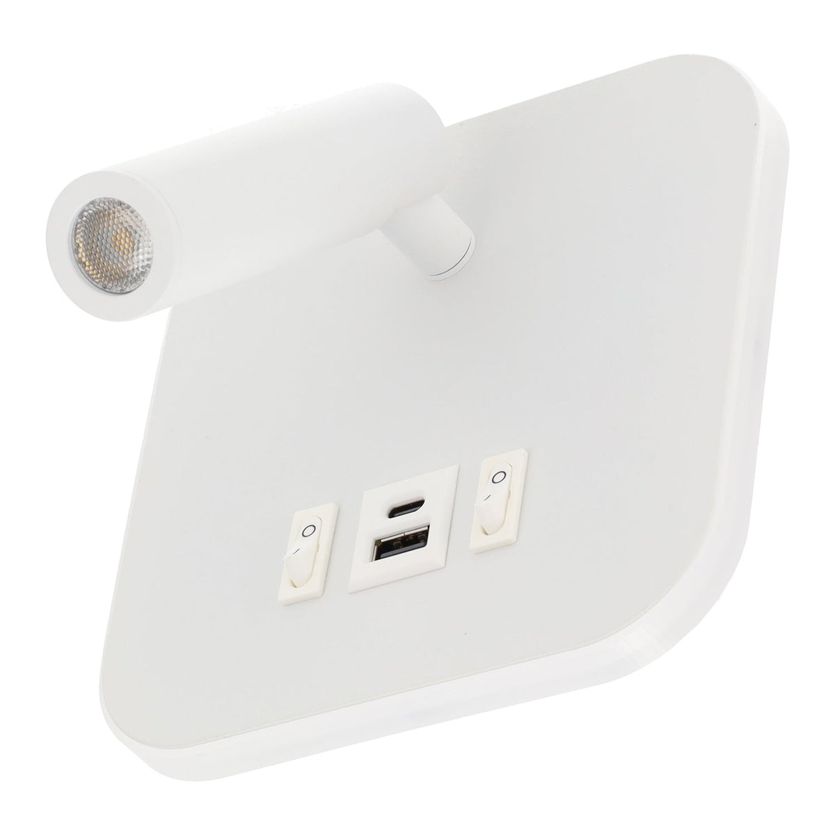 Aplique LED Spot Square 9W con Salida USB-C 630Lm 3000ºK Blanco — Vetonek (2)