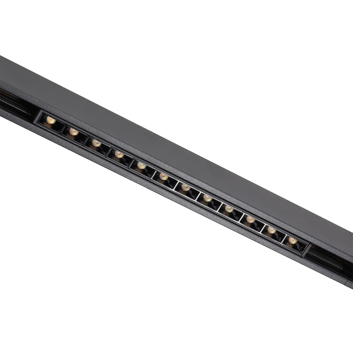Luminaria LED Carril Magnético 10mm 9W 70Lm/W 38º 48VDC CCT (Tonalidad Luz Ajustable) Acabado Negro — Vetonek (2)