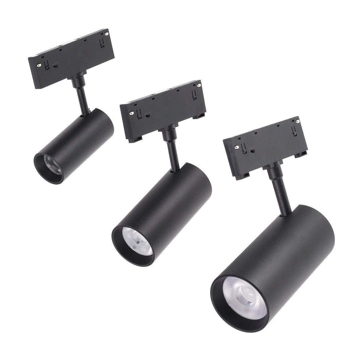 Foco LED Carril Magnético 10mm 48VDC CCT (Tonalidad Luz Ajustable) Acabado Negro — Vetonek (4)