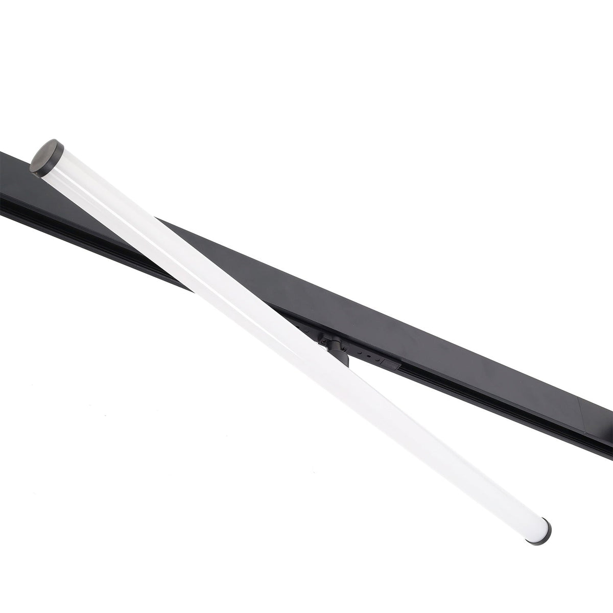 Luminaria LED Carril Magnético 10mm 20W 90Lm/W 180º 48VDC CCT (Tonalidad Luz Ajustable) Acabado Negro — Vetonek (2)