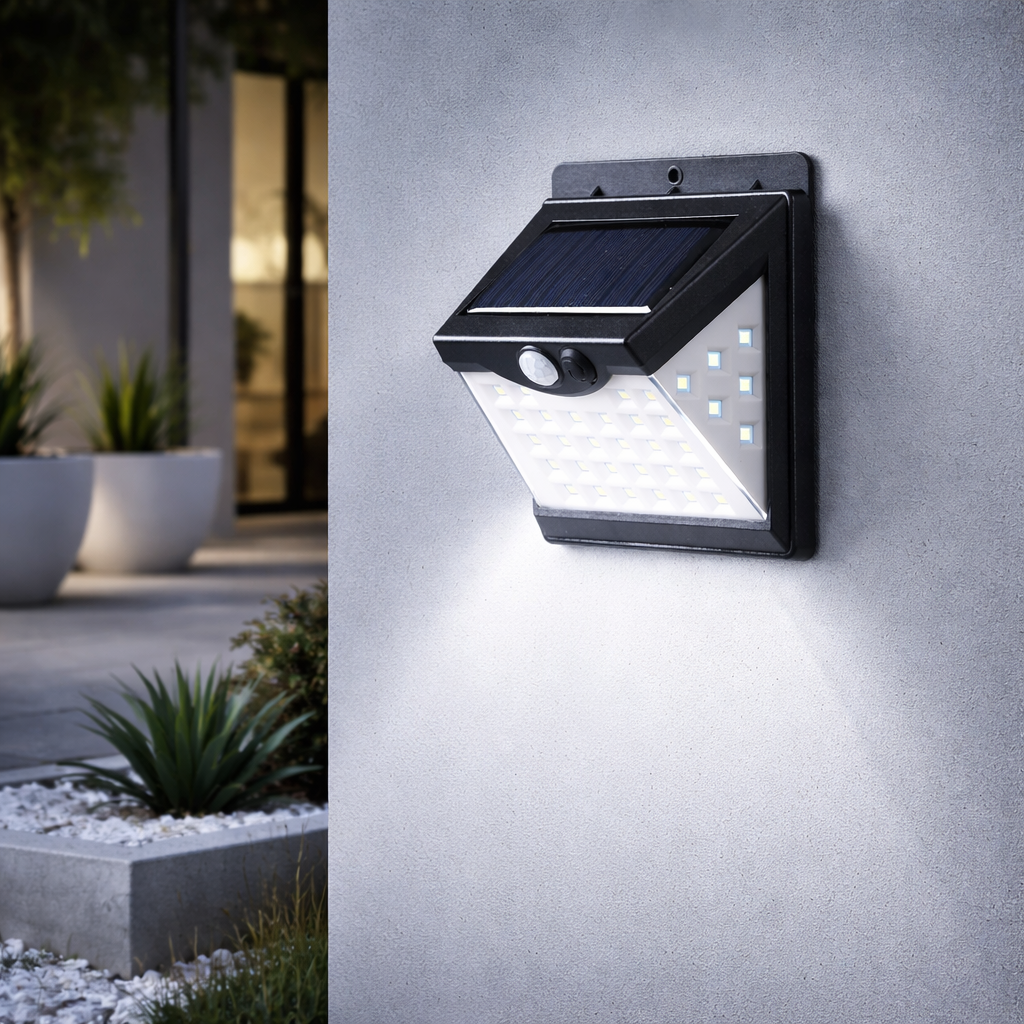 Aplique LED 6000ºK Solar IP65 Sensor — Vetonek