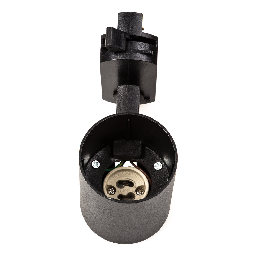 Foco Carril Monofásico "Lumiastra" 1xGU10 Negro — Vetonek (3)
