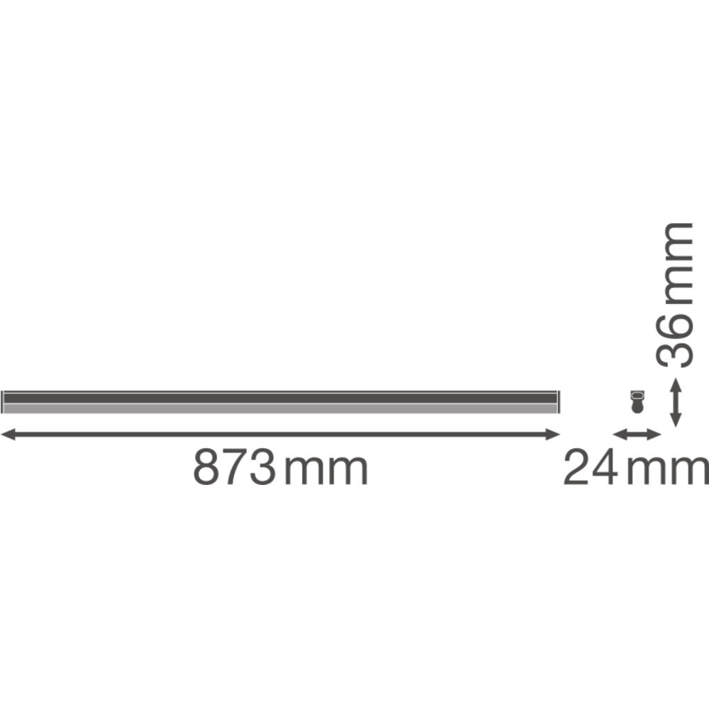Luminaria LED Lineal Ledvance "Compact" 15W 1500Lm 3000K 140º IP20 - Blanco Cálido — Vetonek (3)