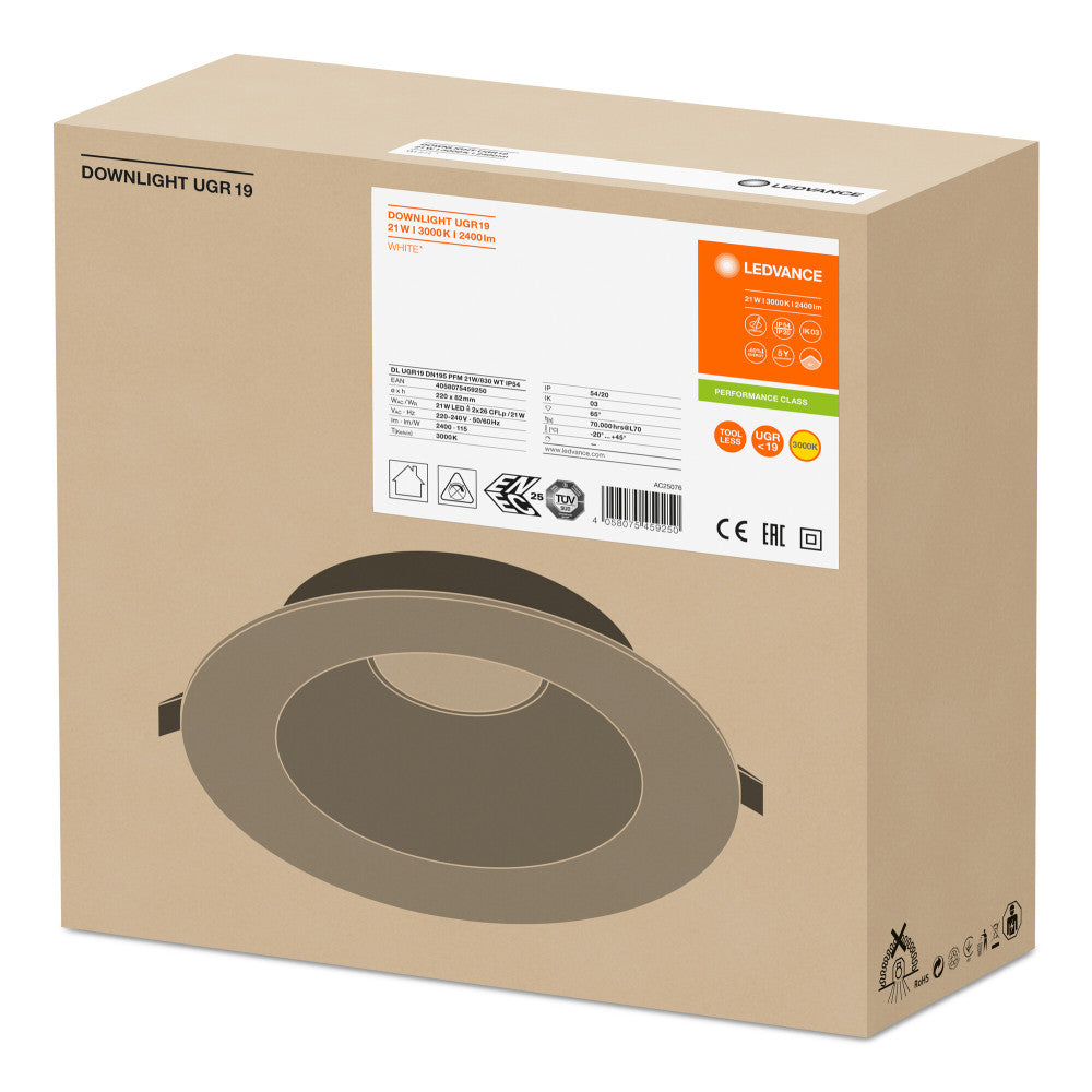 Downlight LED LEDVANCE 3000K — Vetonek (2)