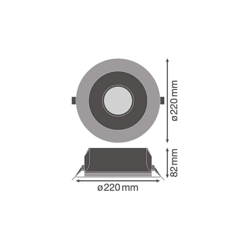 Downlight LED LEDVANCE 3000K — Vetonek (3)
