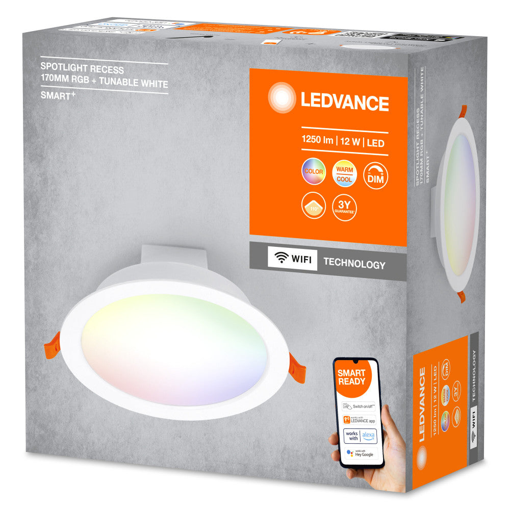 Downlight LED Ledvance "Smart" 12W 1000Lm 2700…6500K 110º IP20 Regulable - CCT — Vetonek (2)