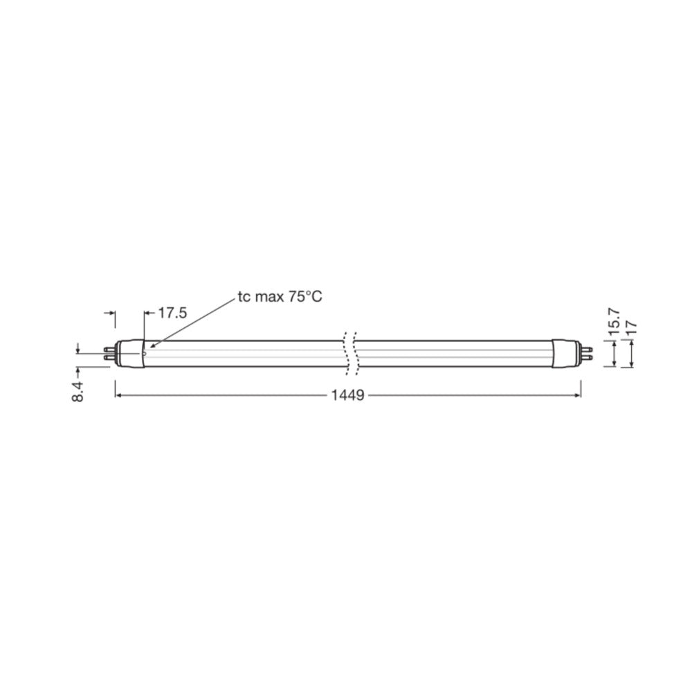 Tubo LED T5 Ledvance G5 26W 4000Lm 4000K 180º IP20 Regulable — Vetonek (2)