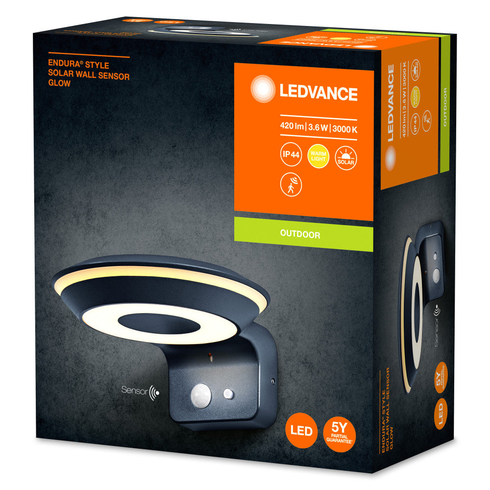 Luminaria LED de exterior Ledvance "Endura" con sensor, 3,6 W, 180 lm, 3000 K, IP44 — Vetonek (2)