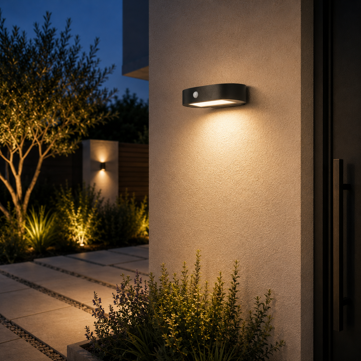Luminaria LED de exterior Ledvance "Endura" con sensor, 4W, 380Lm, 3000K, IP44 — Vetonek
