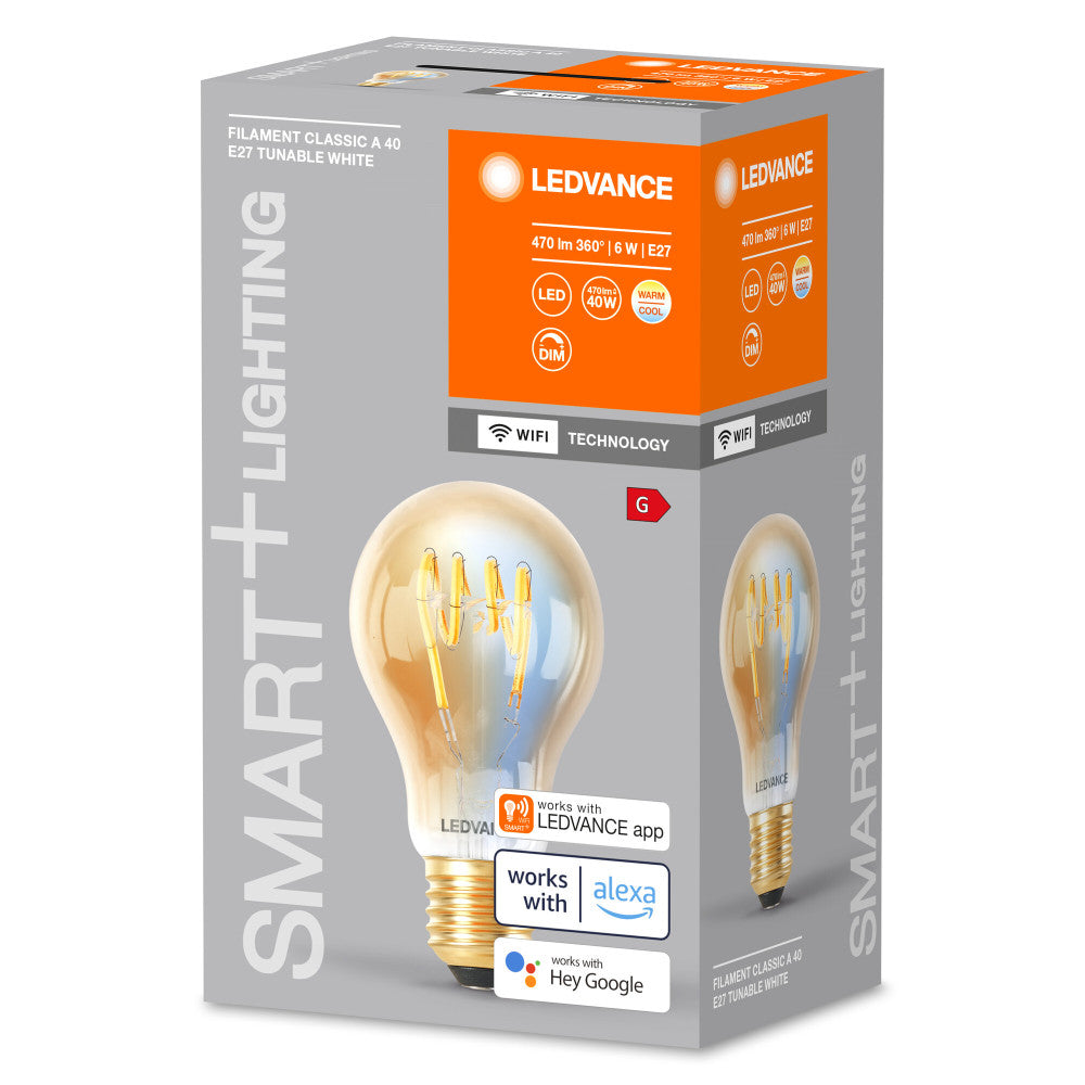 Bombilla LED Ledvance "SMART" E27 6W 470Lm 2200…5000K 320º IP20 Regulable — Vetonek (2)