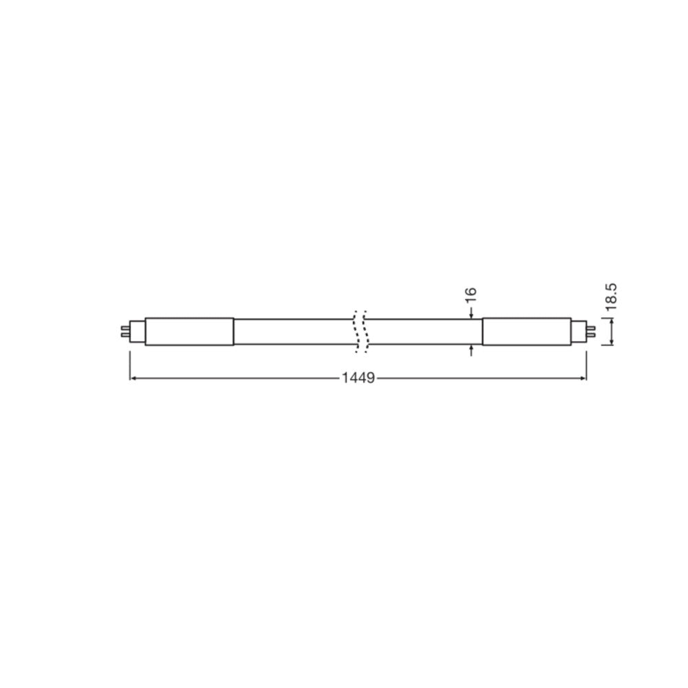 Tubo LED T5 Ledvance G5 18W 2800Lm 6500K 190º IP20 - Blanco Frío — Vetonek (2)