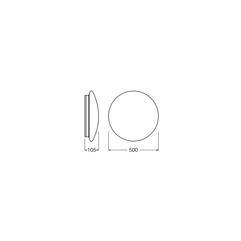 Aplique LED Ledvance 42 / 30 / 19W 3500 / 2500 / 1500Lm 3000K 120º IP44 — Vetonek (3)