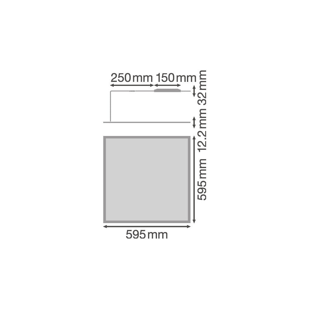 Panel LED LEDVANCE 36W 4320Lm 4000K 120° IP54/IP20 — Vetonek (3)