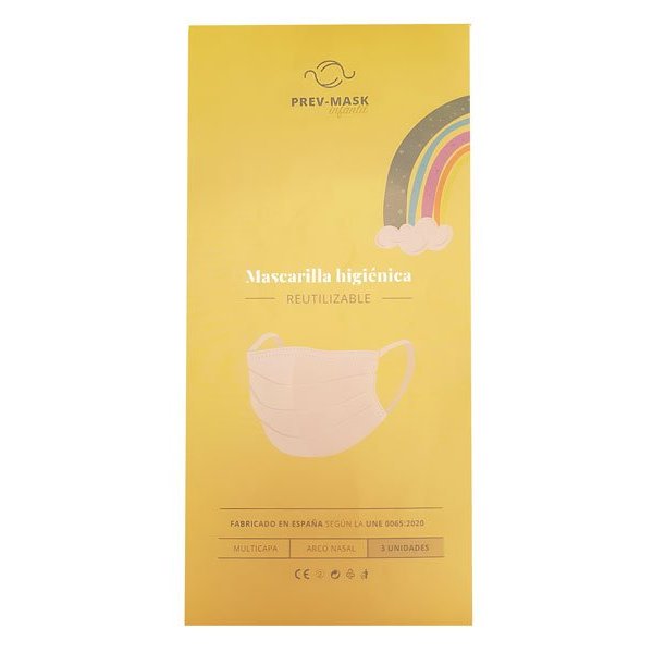 Mascarilla higiénica reutilizable para niños - Pack de 3 unidades Vetonek