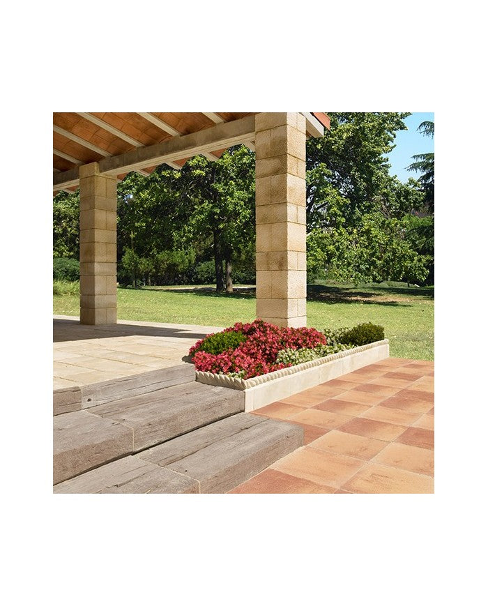 Traviesa Maciza Madroño de hormigón, para rematar jardineras y escalones - Vetonek