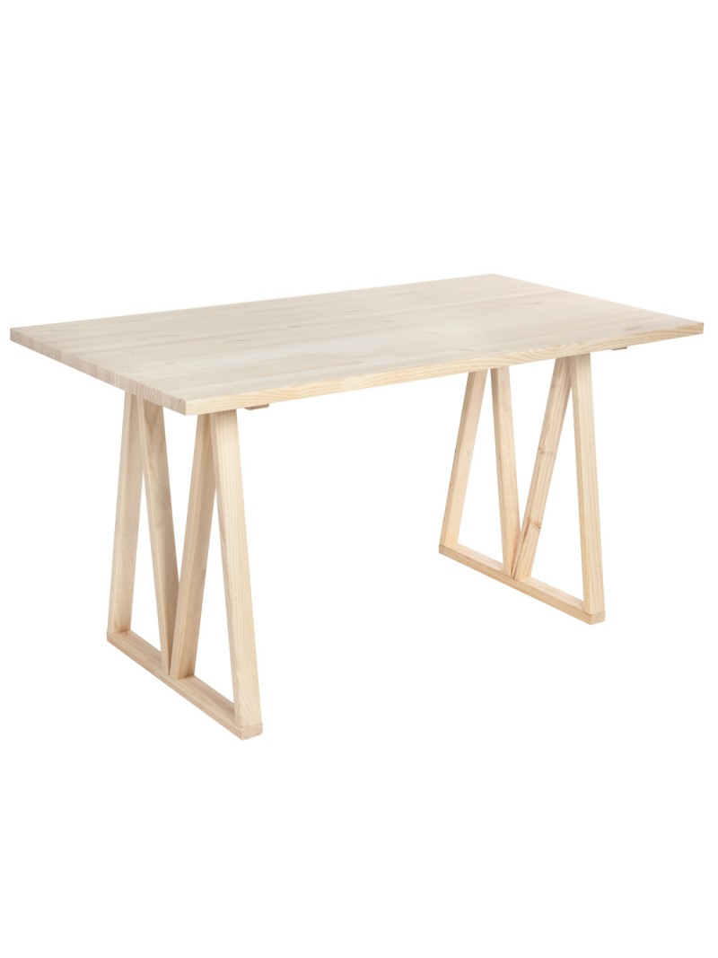 Mesa de Comedor de Madera Maciza de Pino - Sostenible y Versátil Astideco