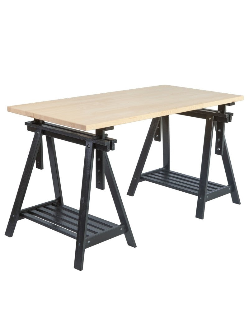 Mesa escritorio de madera ARCHI TEC con caballete negro Astideco