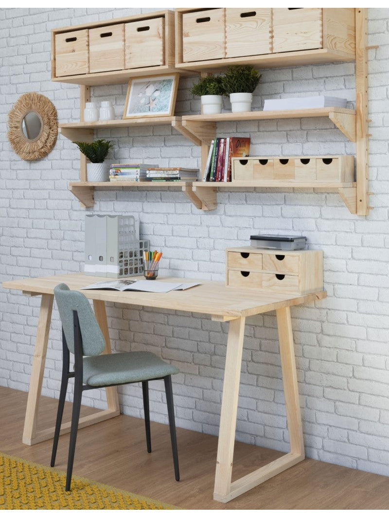 Mesa escritorio de madera con patas BOK - 4 posiciones Astideco