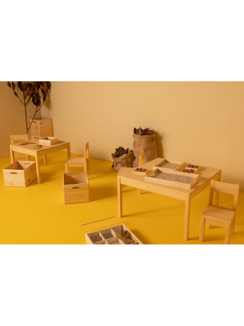 Mesa infantil de madera CURIE - Ideal para guarderías y aulas Astideco