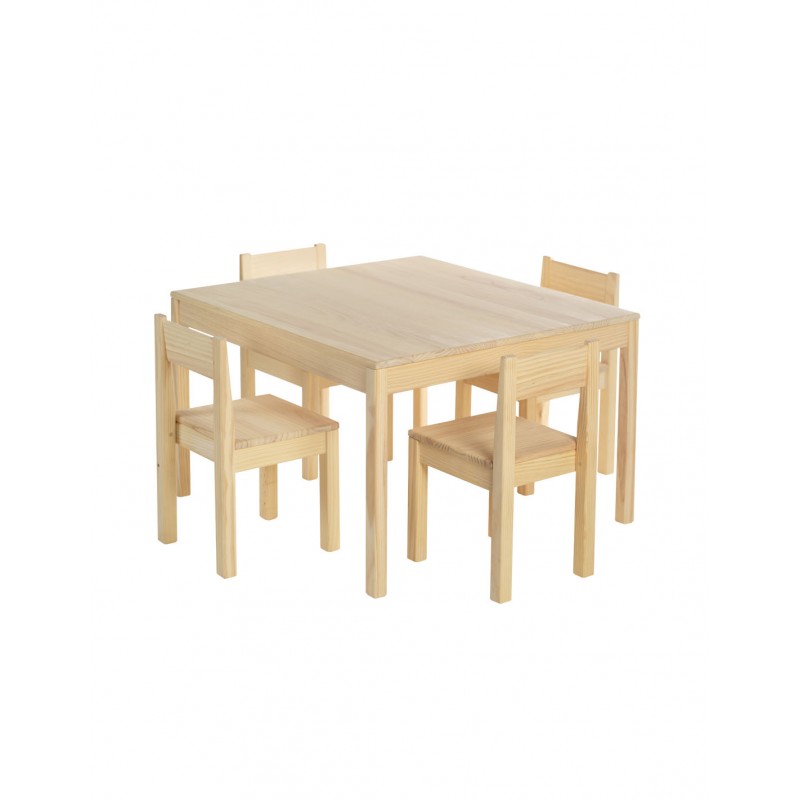 Mesa infantil de madera CURIE - Ideal para el juego y aprendizaje Astideco