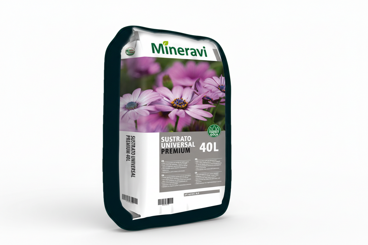 Saco de sustrato universal premium Mineravi de 70 litros