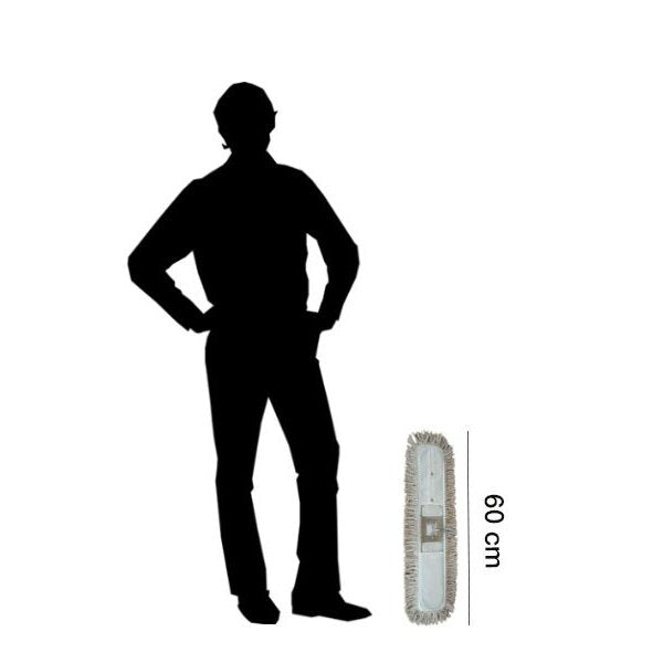Mopa plana industrial de algodón de 60 cm con bastidor Vetonek