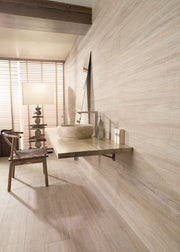Ambiente con suelo efecto madera Ortisei - Vetonek