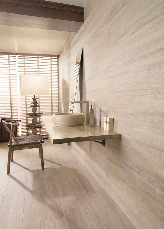 Ambiente con suelo efecto madera Ortisei - Vetonek