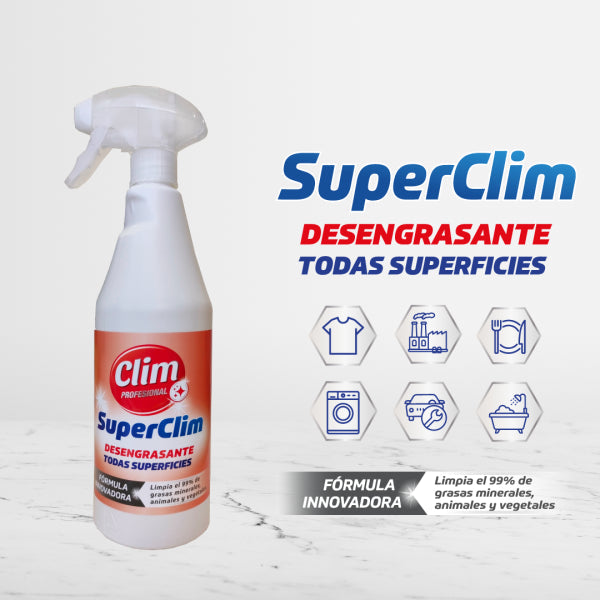 Kit SuperClim Multiusos: Desengrasante, Limpiabaños y Bayetas Vetonek