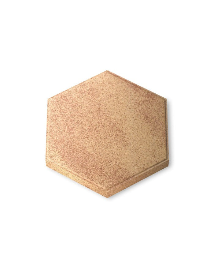 Panot Hexagonal Laguardia Bicolor de hormigón, pavimento con cantos biselados para patios y aceras - Vetonek