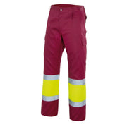 Pantalón bicolor de alta visibilidad Velilla 157, combinación de color - Vetonek