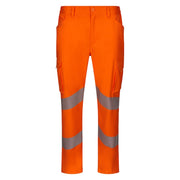 Pantalón stretch de alta visibilidad clase 2 con cinta segmentada Velilla 303009S - Vetonek