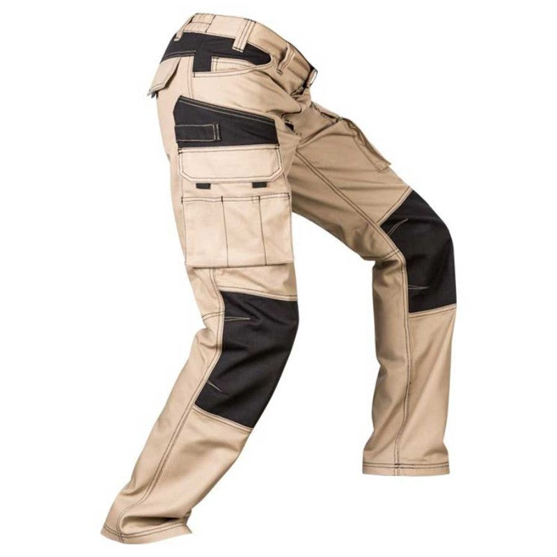 Pantalón canvas bicolor Velilla 103011B vista trasera - Vetonek