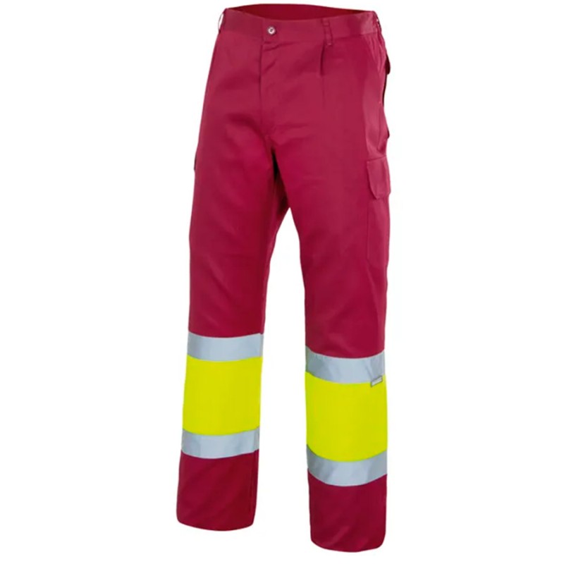 Pantalón bicolor forrado de alta visibilidad Velilla 156, combinación de color - Vetonek