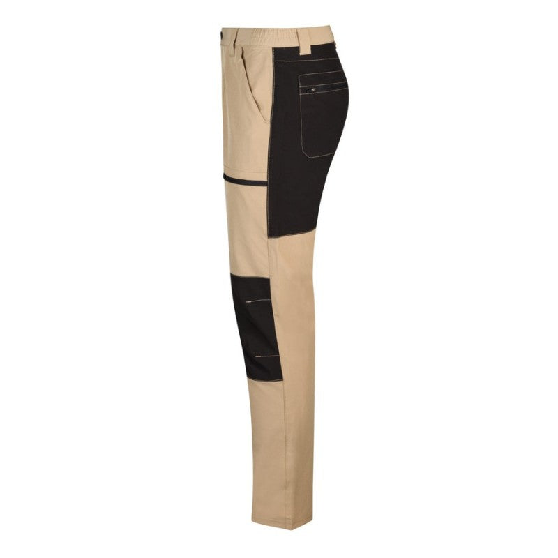 Detalle de la cinturilla elástica del pantalón trekking Velilla 103022S - Vetonek
