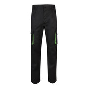 Detalle de la cinturilla del pantalón bicolor Velilla 103004 - Vetonek