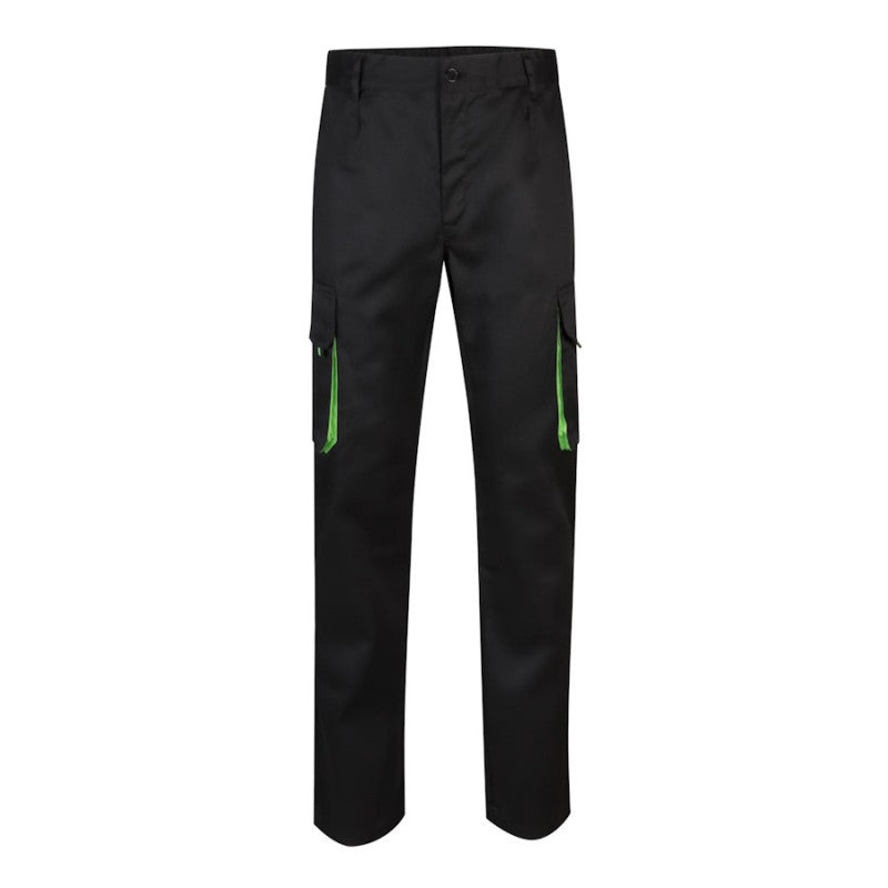 Detalle de la cinturilla del pantalón bicolor Velilla 103004 - Vetonek