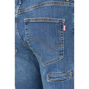 Detalle del tejido denim del pantalón Velilla 103018S - Vetonek
